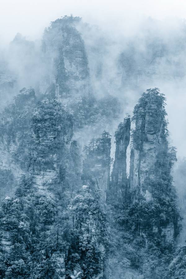 烟雨张家界美景