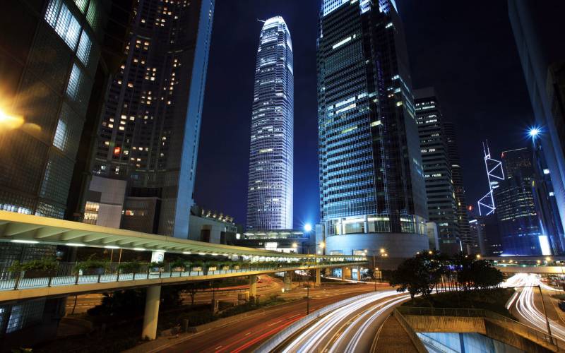 高清精美的城市夜景灯光图片