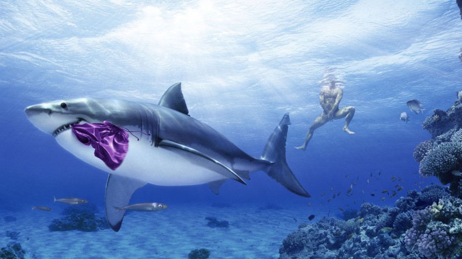 霸气深海大鲨鱼高清图片素材