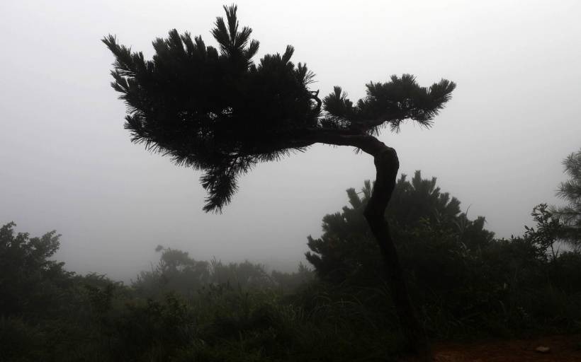 山西方山黄昏时的美景