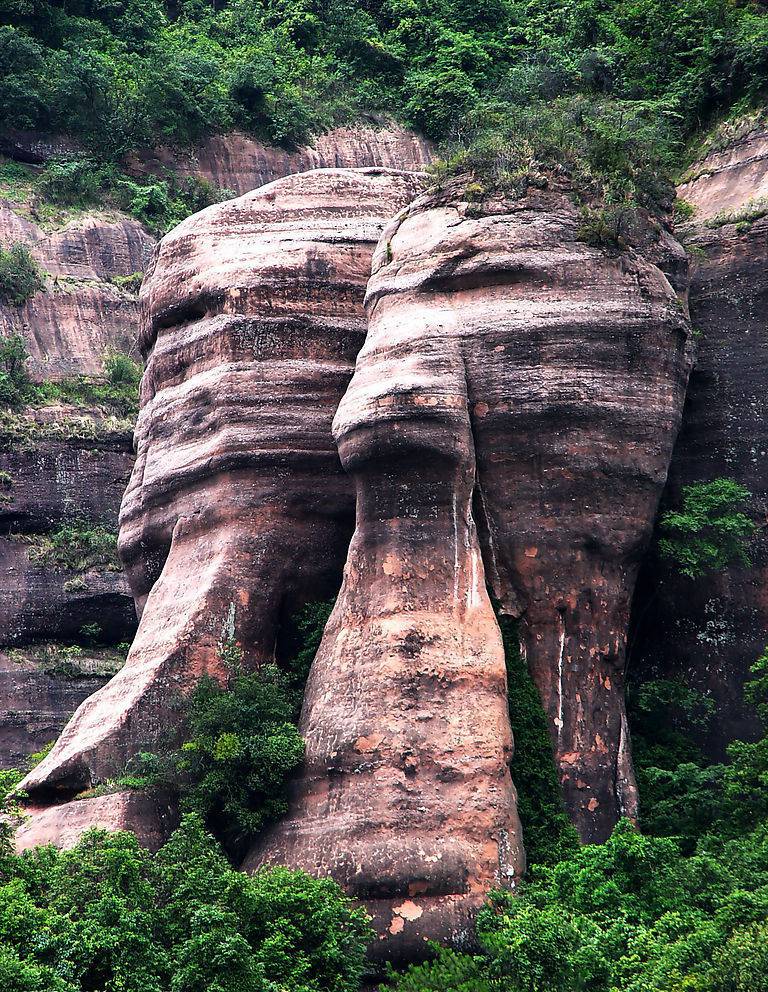 丹霞山阴阳石高清图片赏析