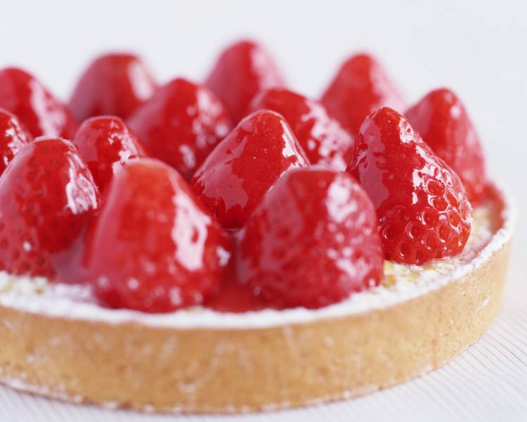 诱人草莓甜点清新水果蛋糕