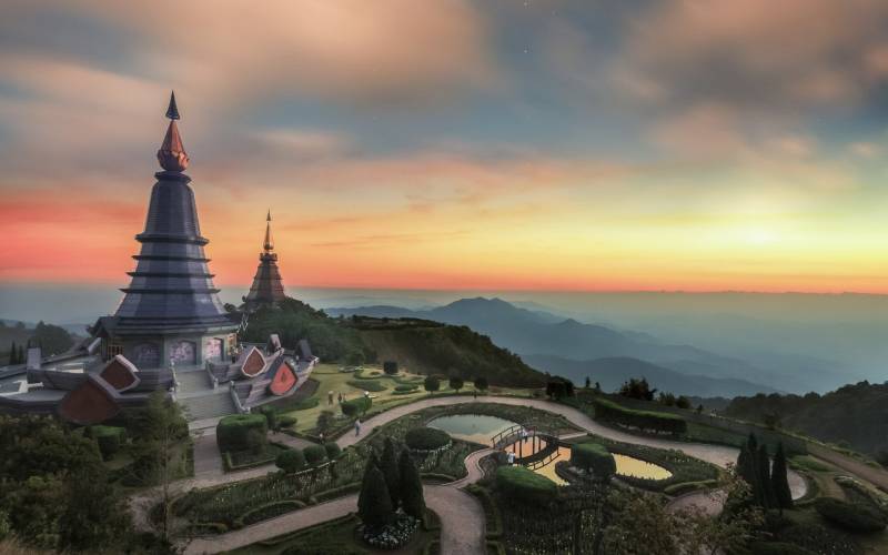 美如梦境般因他农山国家公园风景