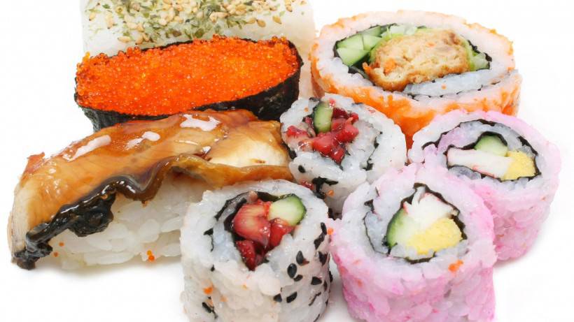 日本海鲜寿司图片高清特写
