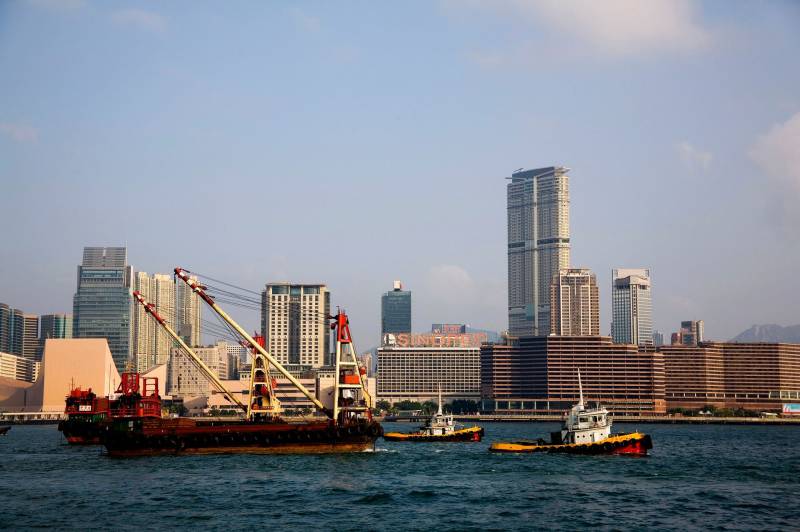 香港维多利亚港风景桌面高清壁纸