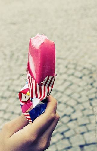 味道甜美的草莓冰淇淋