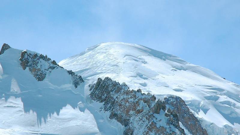 勃朗峰雪山自然风光图片