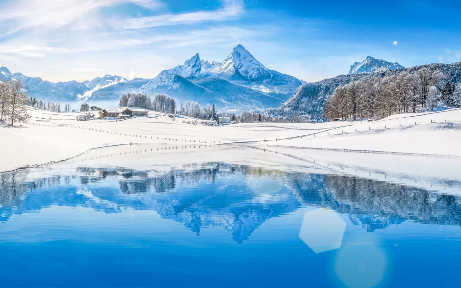 冬天森林雪景风景图片壁纸