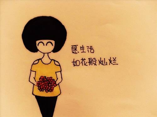 精美漫画女孩多姿多彩生活创意图片