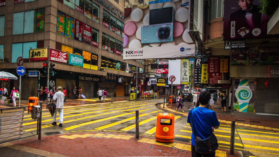 香港城市街道壁纸图片