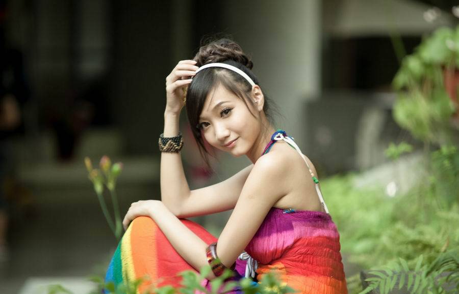 台湾明星美女Tina唯美生活写真照