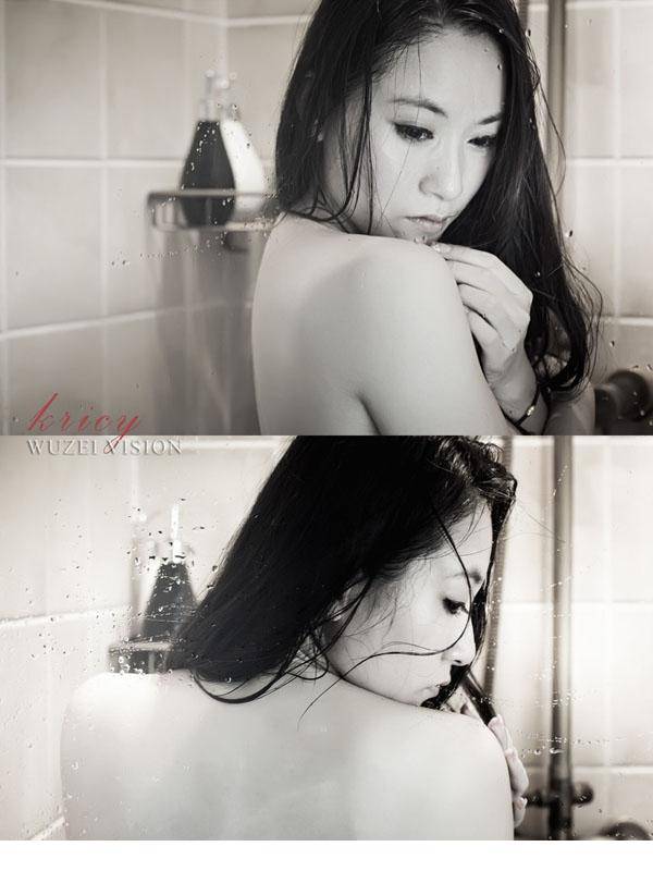 颓废少女浴缸演绎人体艺术诱惑