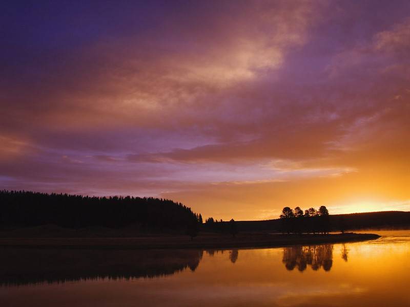 黄昏日落唯美自然风景图片