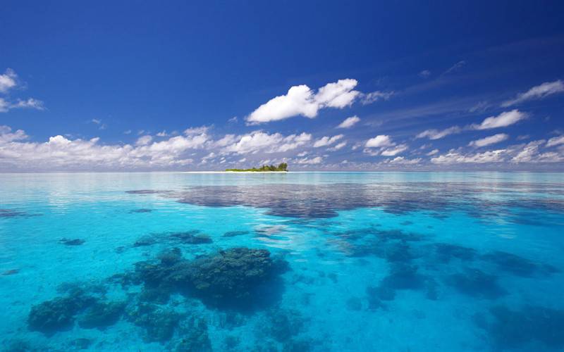 海岛晴空唯美风景高清组图