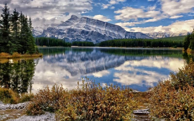 加拿大风景名胜 班夫国家公园优美风景壁纸