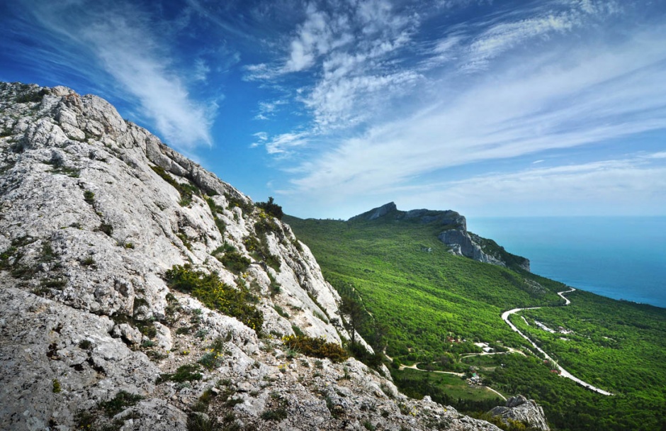 唯美的大自然山顶风景图片