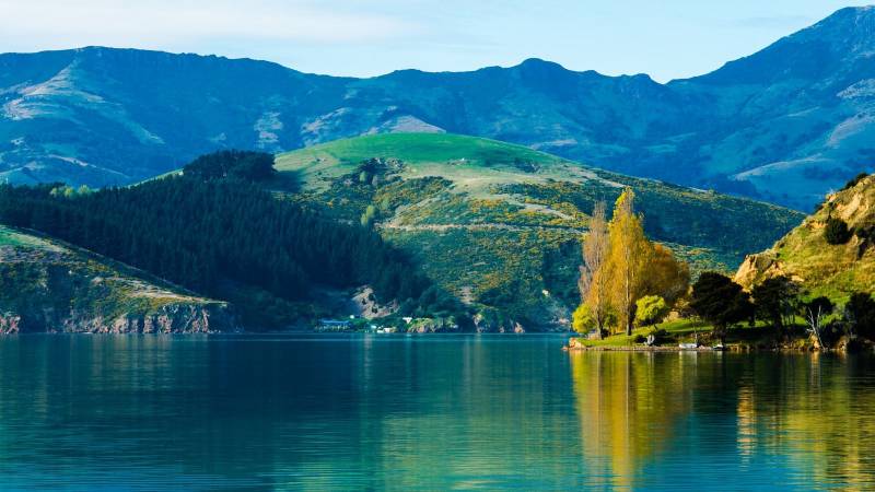 湖光山色自然风光高清图片