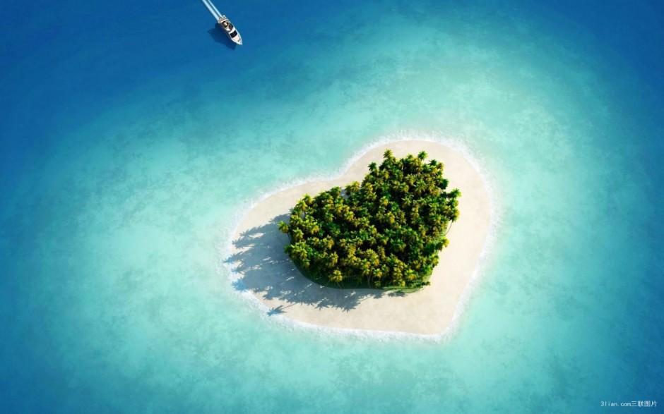 浪漫岛屿自然风光壁纸图片