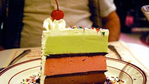 好看的甜密彩色蛋糕美食图片
