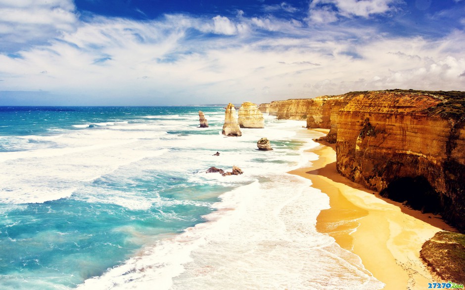 高清摄影澳大利亚十二使徒岩自然风光