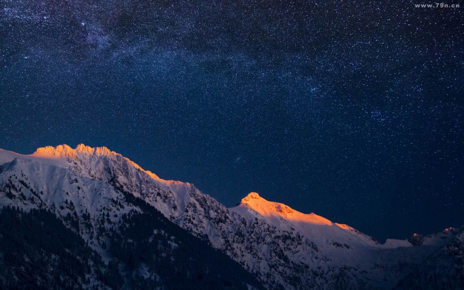 星空夜景图片素材高清唯美