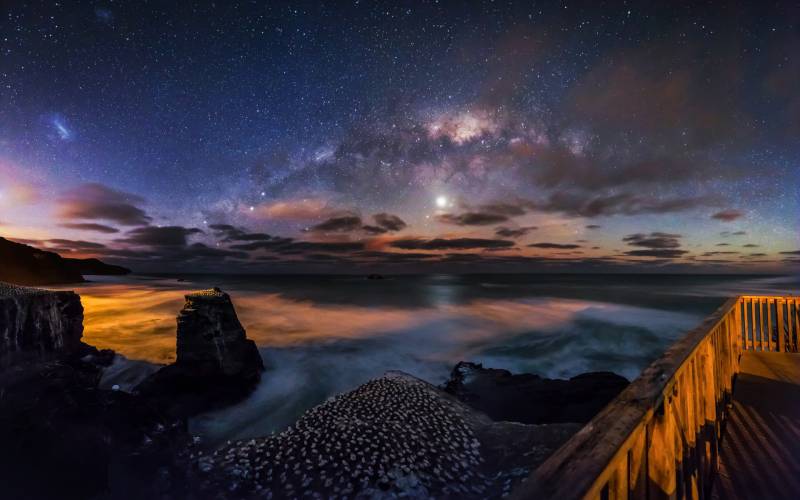 璀璨星空唯美银河系浪漫风景壁纸