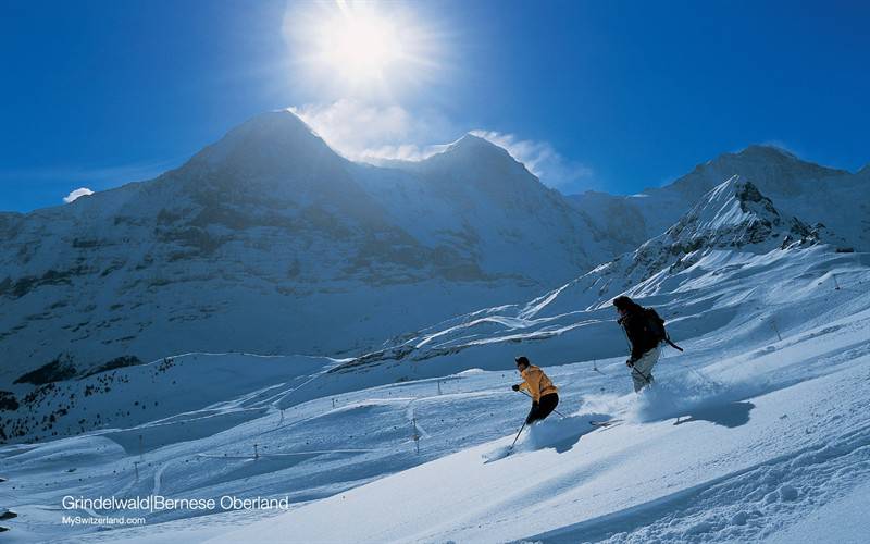 瑞士冬季雪景高清图集