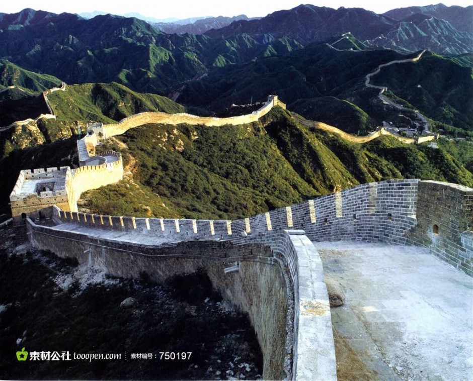 中国十大名胜古迹长城优美风景图片