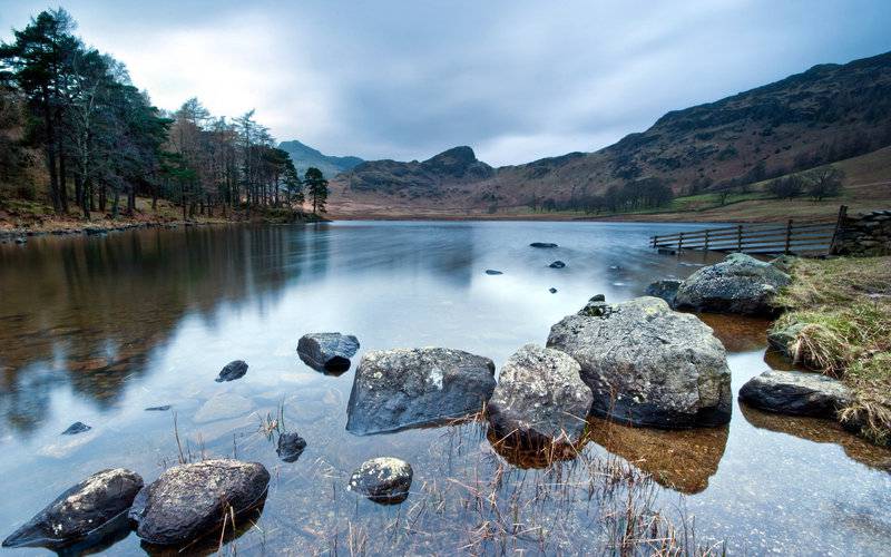 湖光山色自然风景唯美摄影