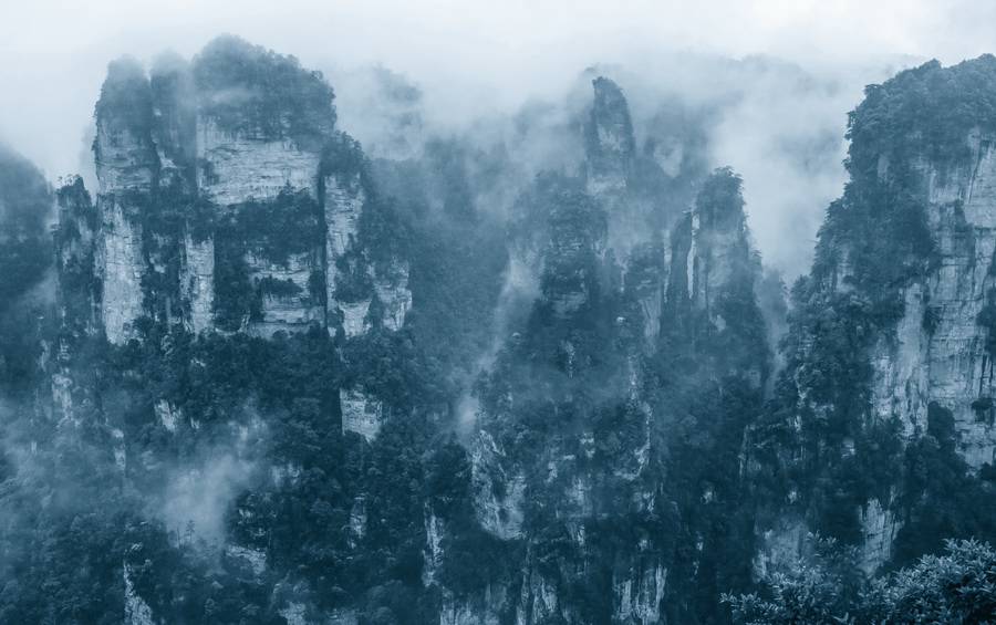 烟雨张家界美景