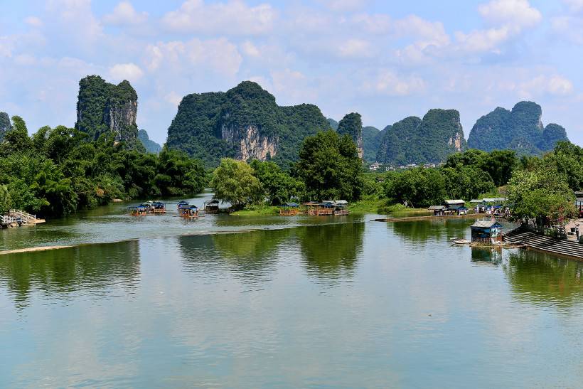 桂林遇龙河风景高清桌面壁纸