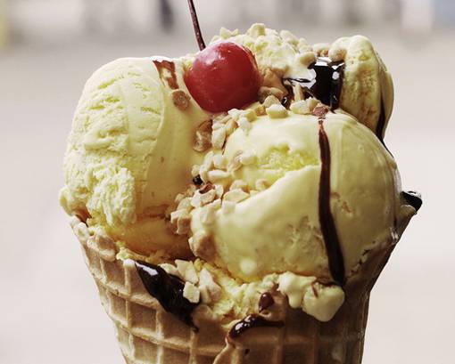 夏日甜蜜美味冰激凌唯美图片