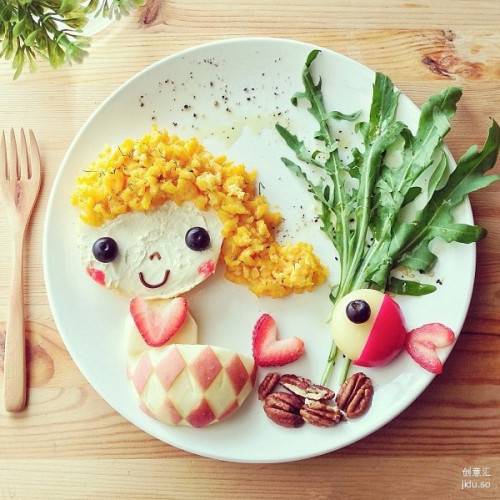 创意儿童早餐图片充满梦幻童真