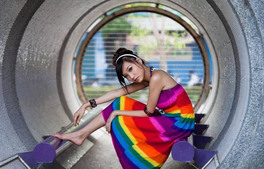 台湾明星美女Tina唯美生活写真照