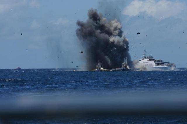 印尼炸沉19艘被扣外国渔船