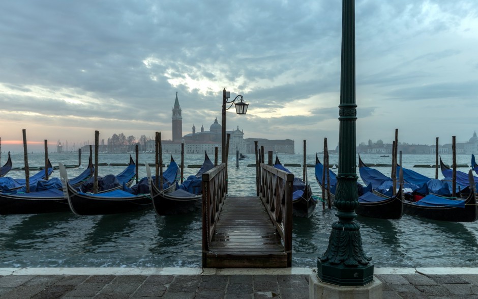 浪漫城市威尼斯水城清晨优美风景图片精选