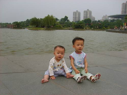 爱玩耍的可爱小兄弟唯美图片