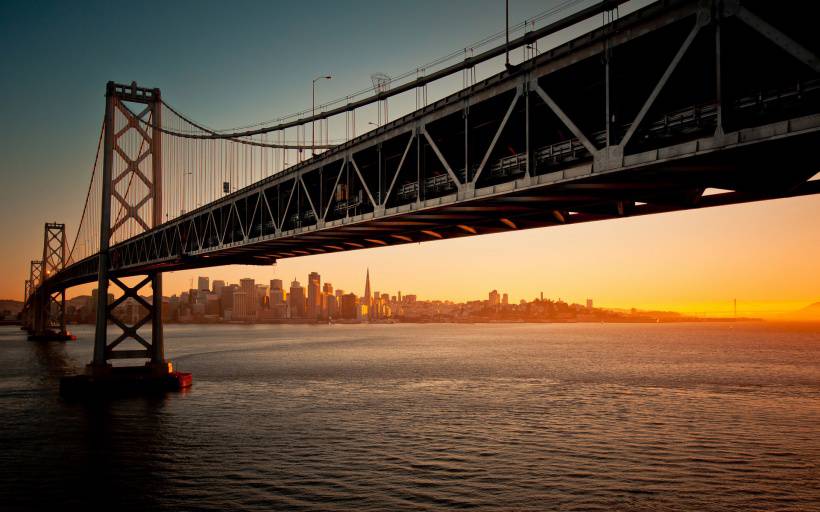 唯美金门大桥高清风景图片