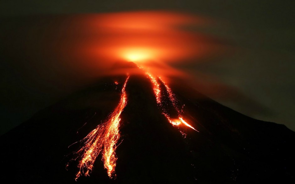 令人震撼的大自然火山爆发高清图片