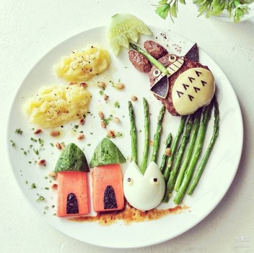 创意儿童早餐图片充满梦幻童真