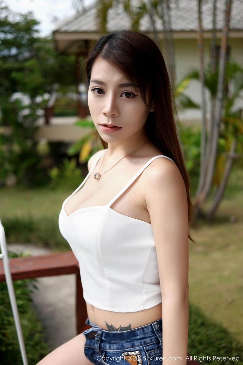Vetiver嘉宝贝儿户外清纯写真