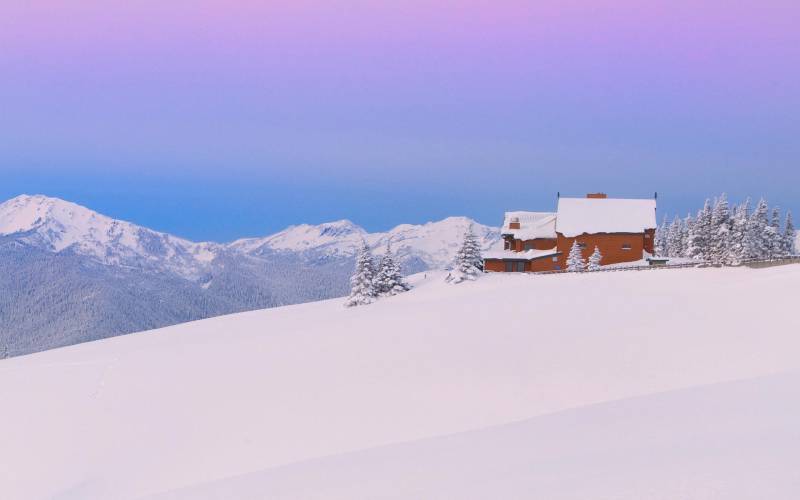 唯美大自然雪景精美壁纸