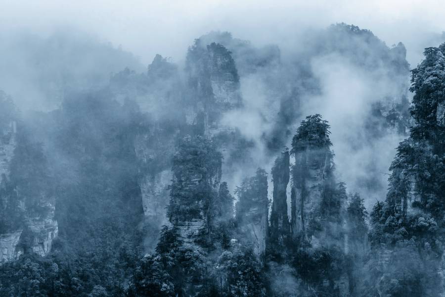 烟雨张家界美景