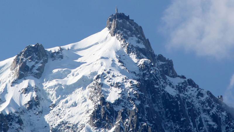 勃朗峰雪山自然风光图片