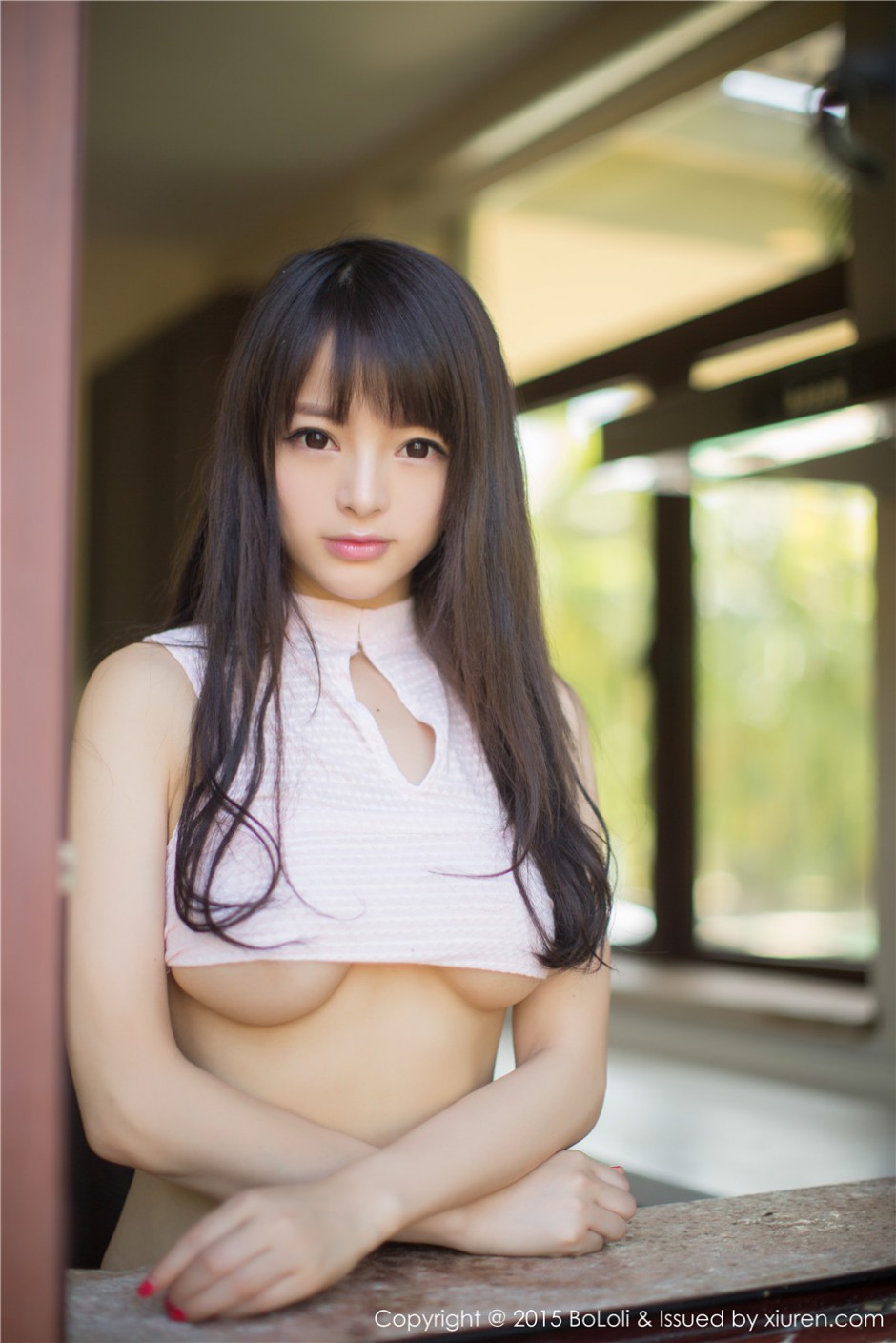 极品美女AngelaLee李玲户外性感写真照