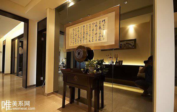 中式现代二居室装修效果图欣赏