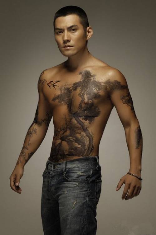 燕青纹身图案神秘又个性十足