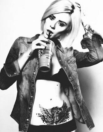 美女艺术刺青纹身图片潮流个性