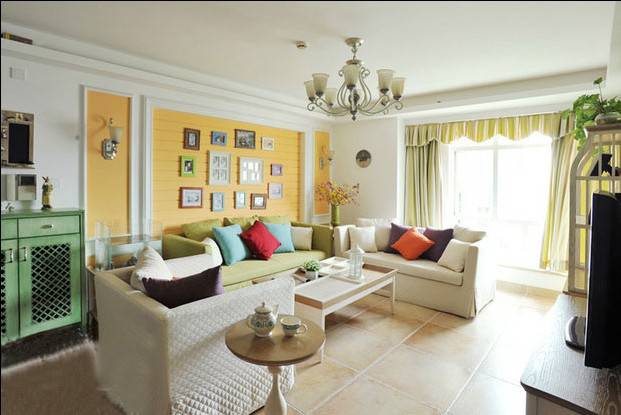 浪漫纯美的地中海风格客厅装修图片