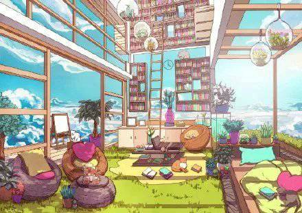 意境唯美卡通手绘图片